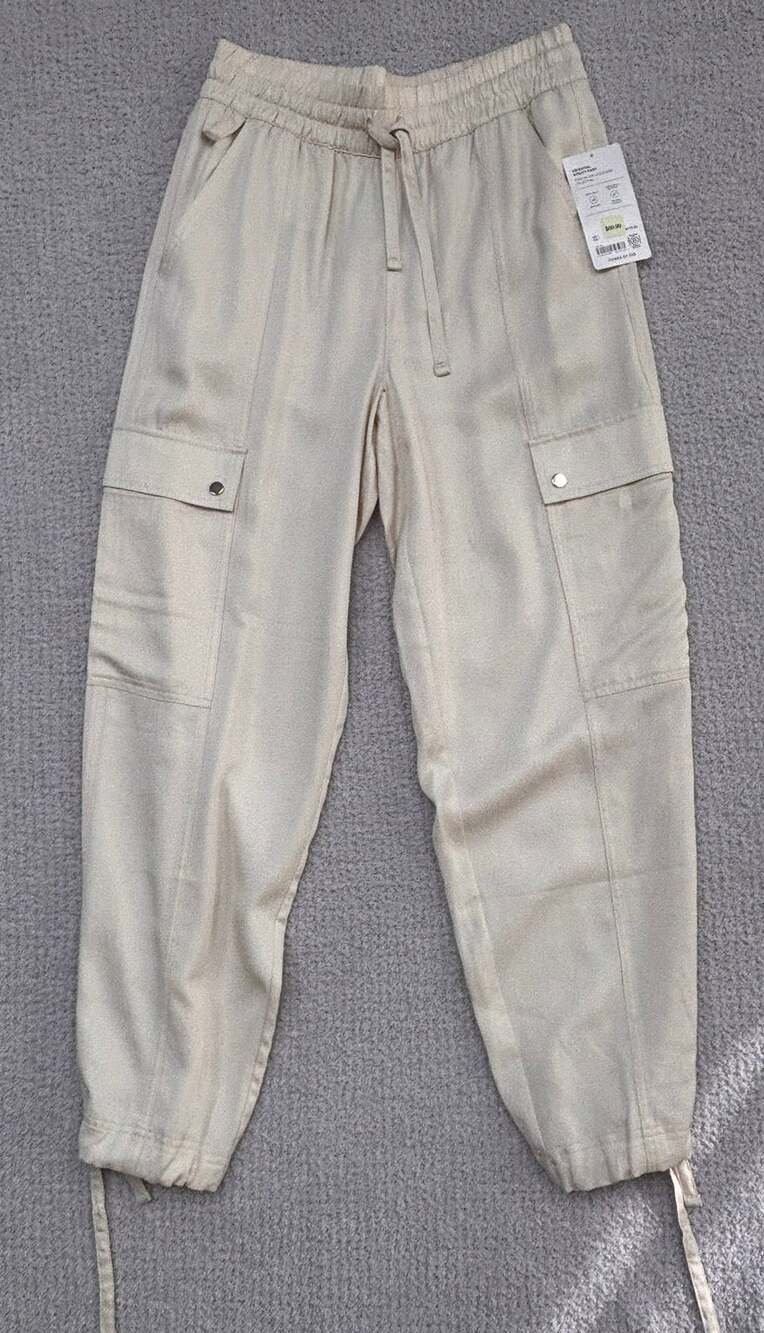 Athleta Cream Celestial Utility Pant Black Size M NWT #81908